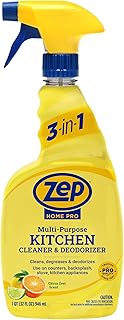 Zep Home Pro Multi-Purpose Kitchen Cleaner & Deodorizer - 32 oz - (Pack of 1) - R52613 - Use on Counters, Backsplash, Stove, Kitchen Appliances