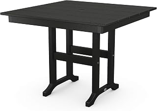 Polywood Farmhouse 37" Dining Table in Black