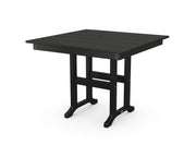 ® Farmhouse 37" Dining Table in Black by Polywood – 37" x 37", High Density Polyethylene, Black, Model FDT37BL