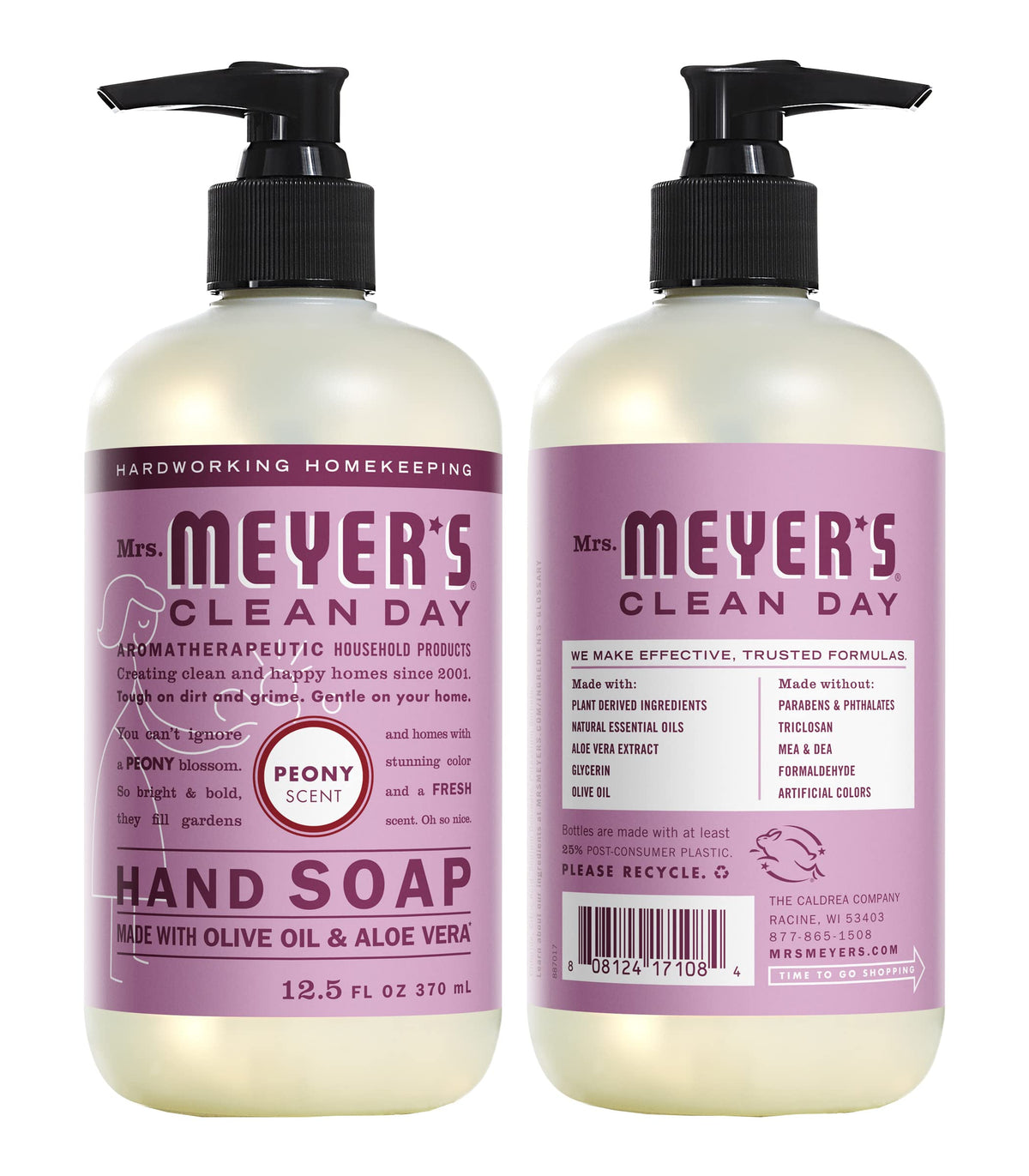 Mrs. MEYER'S Peony / 3 Count (Pack of 1) / 1 All-Purpose Cleaners