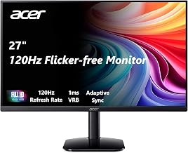 Acer 27in FHD 1920x1080 IPS 120Hz Gaming Monitor | Office KB272 G0bi