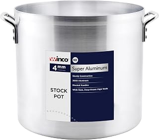 Winco Stock Pot, 60-Quart, Aluminum