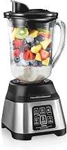 Hamilton Beach Smoothie Smart Electronic Blender, 48 oz. Glass Jar, Auto Smoothie Program, R56202 (Renewed)