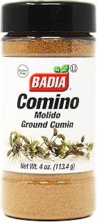 Badia Ground Cumin, 4 oz – Comino Molido, Warm & Earthy Spice for Latin, Indian & Mediterranean Dishes