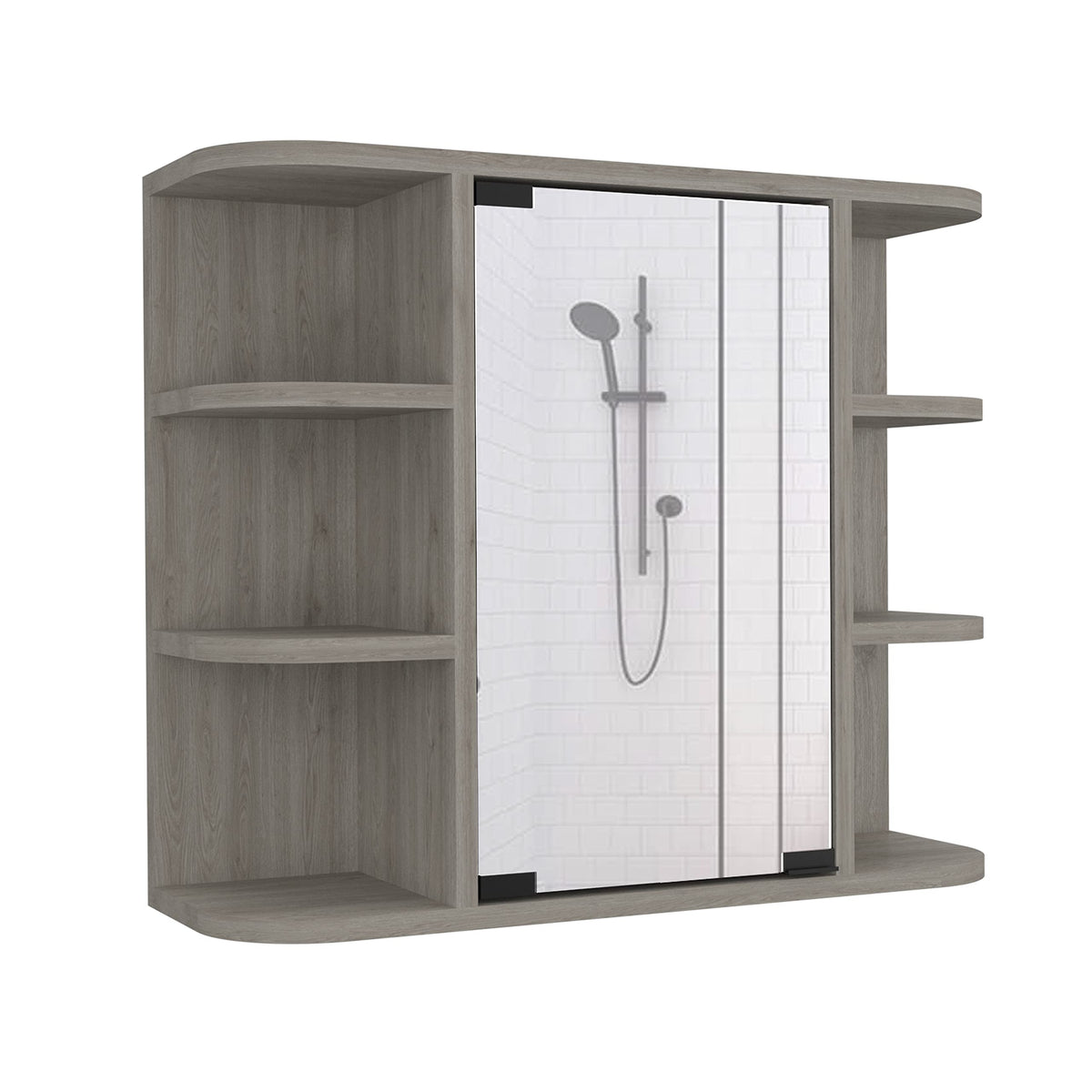 DEPOT E-SHOP Light Gray / 23.62"W x 19.68"H x 7.48"D / Modern Medicine Cabinets