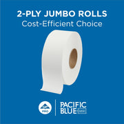 Georgia-Pacific 1000 Feet (Pack of 8) / Pacific Blue Basic / White Paper & Plastic