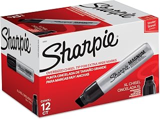 Sharpie Magnum® Permanent Marker, Black, Pack Of 12