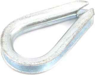 Forney 61029 Wire Rope Thimbles, Zinc Plated, 1/16-Inch