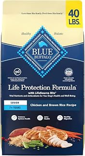 Blue Buffalo Life Protection Formula Chicken Senior 7+ Dry Dog Food, 40 lb