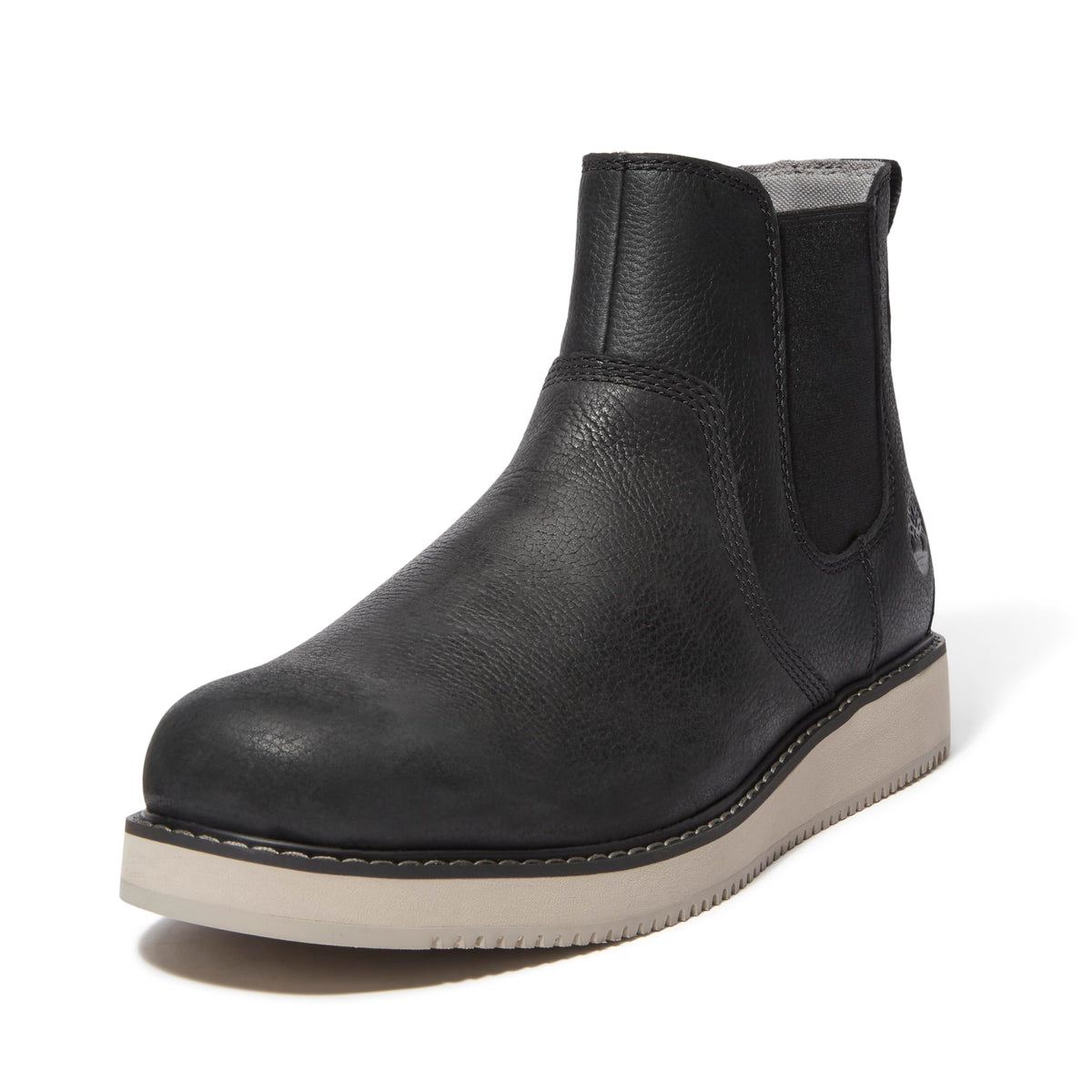 Men's Redwood Edge Essential Chelsea Boot by Timberland – 12, Leather, Black Full Grain