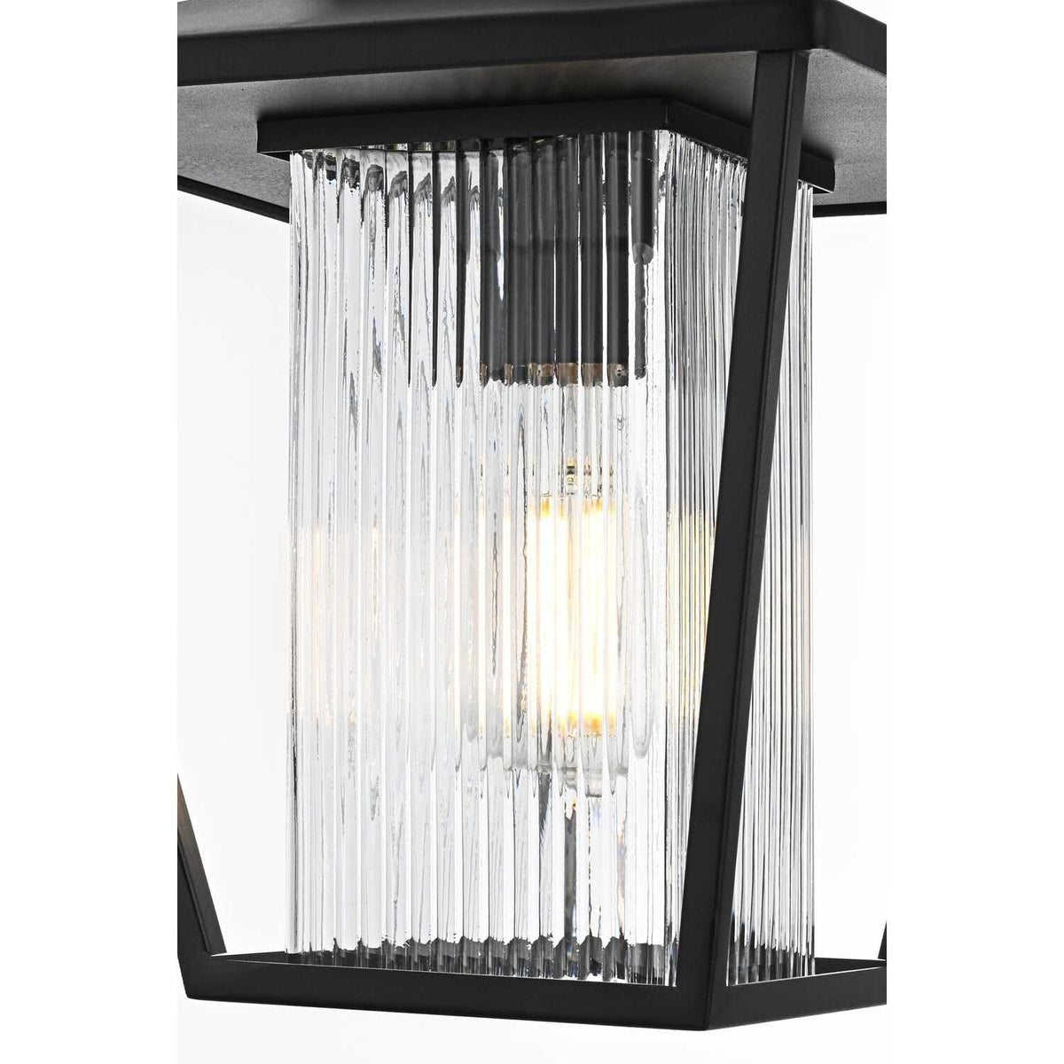 Gaul One Light Outdoor Pendant Black by Lighting Design – Iron, Black, Model OD306H14BK