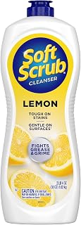 Soft Scrub Cleanser, Lemon Fragrance, 36 Oz, Multi Surface Cleaner, Kitchen | Removes tough grime and stains, safe for use on sinks and counters, residue-free shine, Orthodox Union Kosher certified