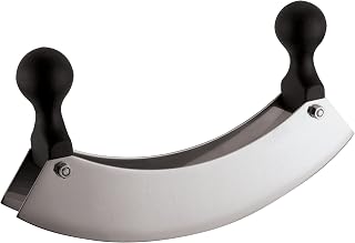 PADERNO World Cuisine 5-1/2-Inch Stainless-Steel Double Blade Mezzaluna