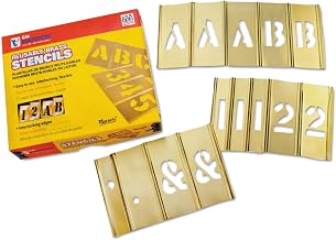 CH Hanson 10146 1/2" Brass Letters & Numbers Set 92 pc