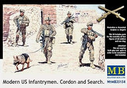 Masterbox 1/35 U.S. Infantry 4 working body + military dog Afghan war troops search (japan import) by Master Box