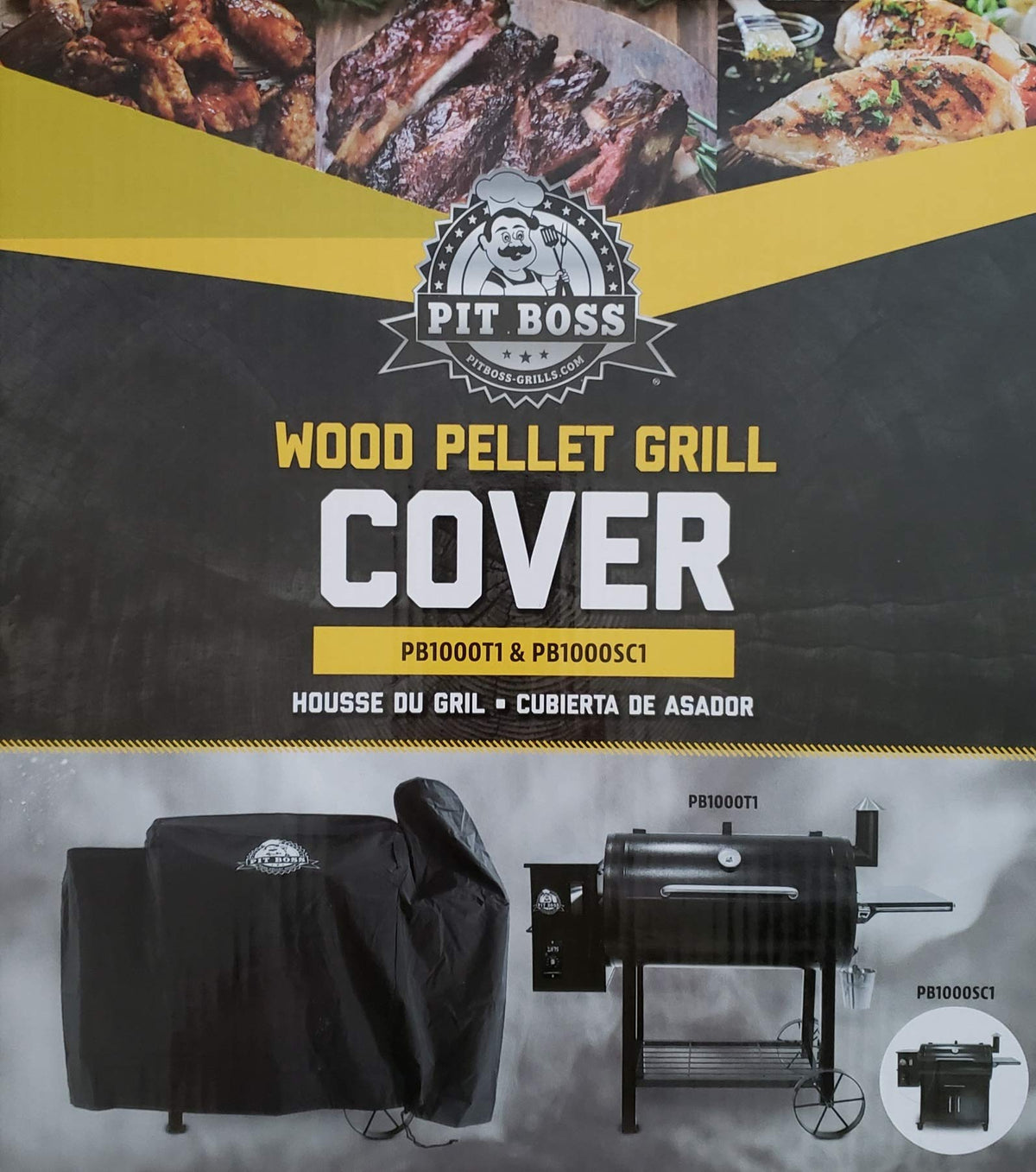 Pit Boss Wood Pellet Grill Cover – Polyester, Black, Model 73750