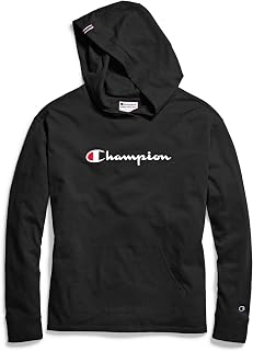 Champion Women's Jersey Graphic Pullover Hoodie W49095 S Black