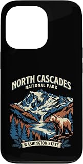 North Cascades National Park Washington Vintage Design Case for iPhone 13 Pro