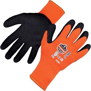 Ergodyne ProFlex 7401 Coated Winter Work Gloves, Latex Coated Palm, Thermal Fleece Lining