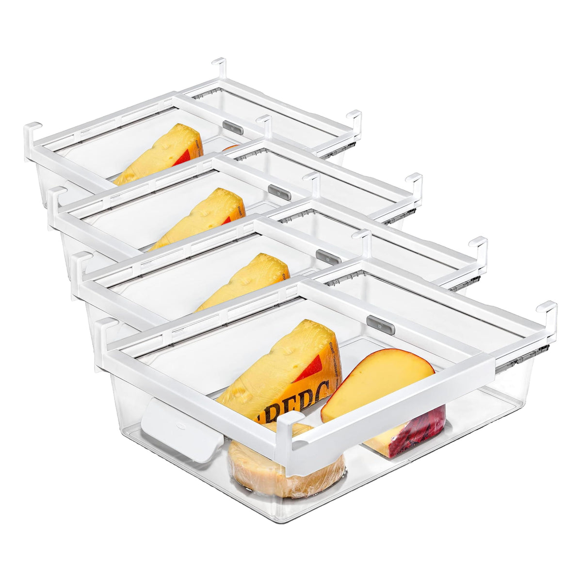 OXO 14-Inch (Pack of 4) / Clear / 14 in Undershelf Kitchen Storage & Organization Accessories