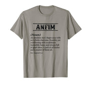 Mens ANFIM - Funny Phrase with Name Definition | Customized Men's T-Shirt by for Someone Named ANFIM – Grey, Model YY4CPRS9YD1