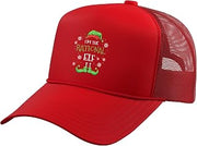 Im The Rational Elf Christmas Trucker Hat with Adjustable Mesh Back