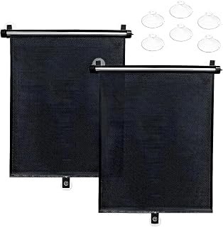 2 Pack Retractable Car Window Shade Applicable for BMW MCS CSL Competition 2014-2025 Sun Shade Side Window Sunshade UV Ray Protection Heat Shield