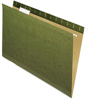 Pendaflex Reinforced Hanging Folders, Legal Size, Standard Green, 1/5 Cut, 25/BX (4153 1/5)