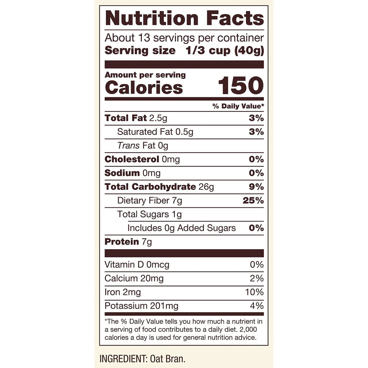 Bob's Red Mill 18 Ounce (Pack of 4) / 4 Oat Bran