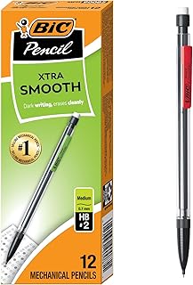 BIC Xtra-Smooth Mechanical Pencils, 0.7 mm Medium Point, 12-Count