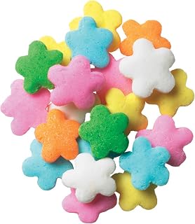 DecoPac Quins Fancy Sprinkles, 19.5oz, Candy Sprinkles in Handheld Container, Edible Sprinkles For Celebration Cakes, Cupcakes, Cookies - Flower Shape Quins