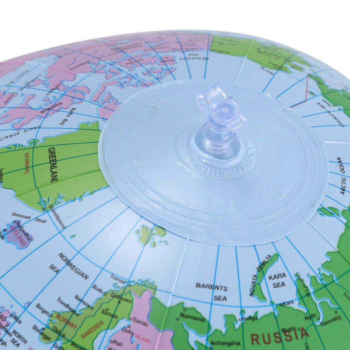 Inflatable Globe Tellurion Geography Balloon Water 40 cm by Hbaebdoo – Large, Polyvinyl Chloride (PVC), Multicolor, Model 067039