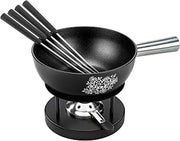 Kuhn Rikon Alpenliebe Aluminium Cheese Fondue Set 22 cm Caquelon Suitable for Induction Cookers