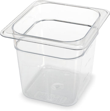 Storplus Food Pan by Carlisle FoodService Products – 6 Inches, 2.5 quarts, Polycarbonate (PC), Clear, Model 3068507