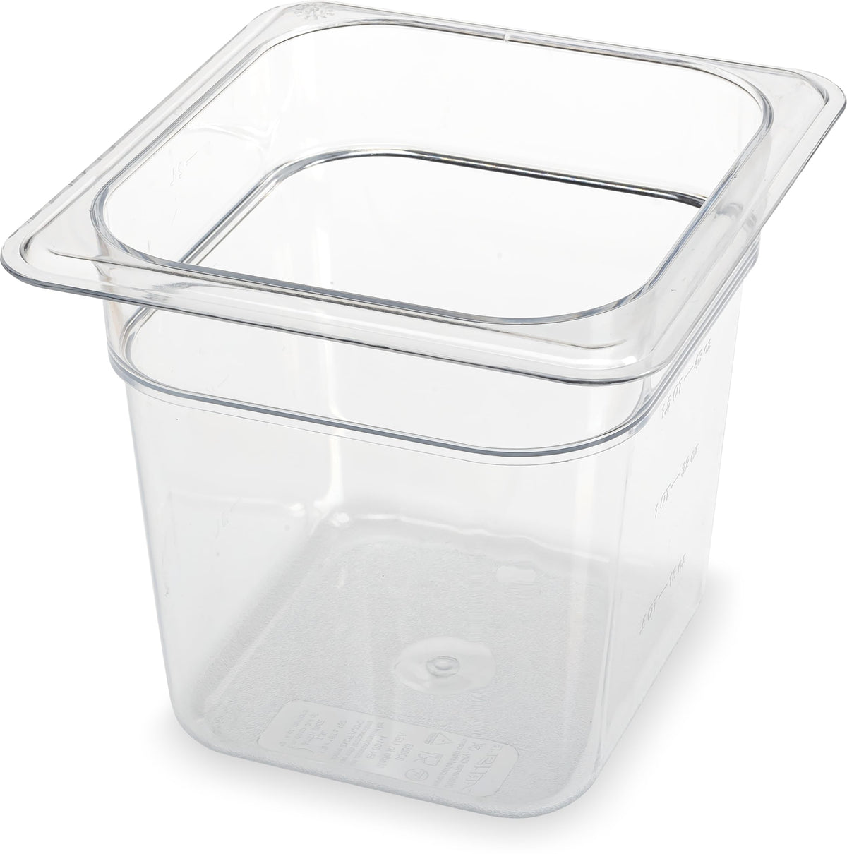 Carlisle FoodService Products Clear / 6 Inches / Modern Storage & Transport