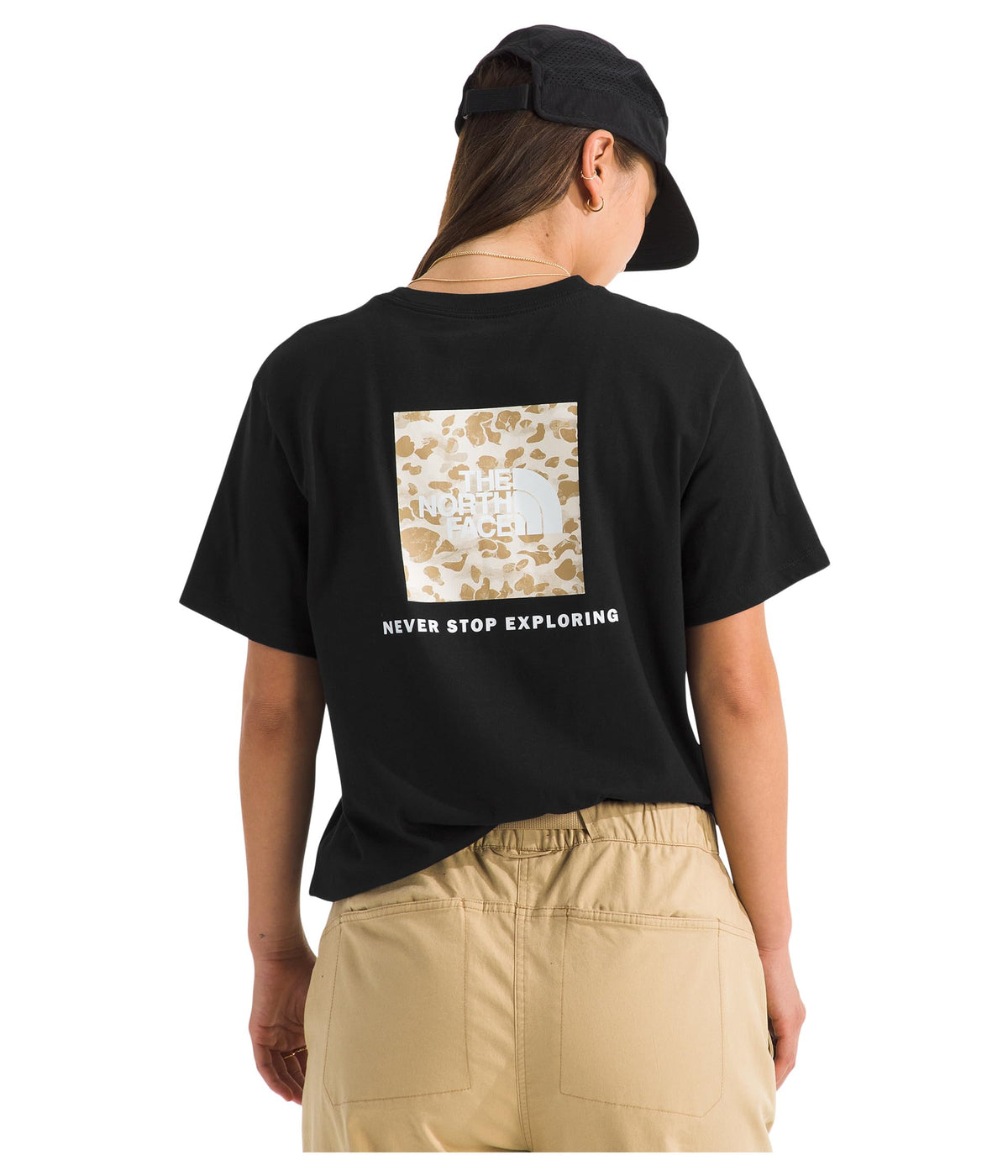 Womens Pebble Path Relaxed Short Sleeve Tee TNF Black XS One Size by The North Face – Tnf Black, Model NF0A8GTKJK3