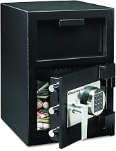 Sentry Safe DH109E Depository Safe, 1.09 ft3, 14w x 15-3/5d x 24h, Black (SENDH109E)