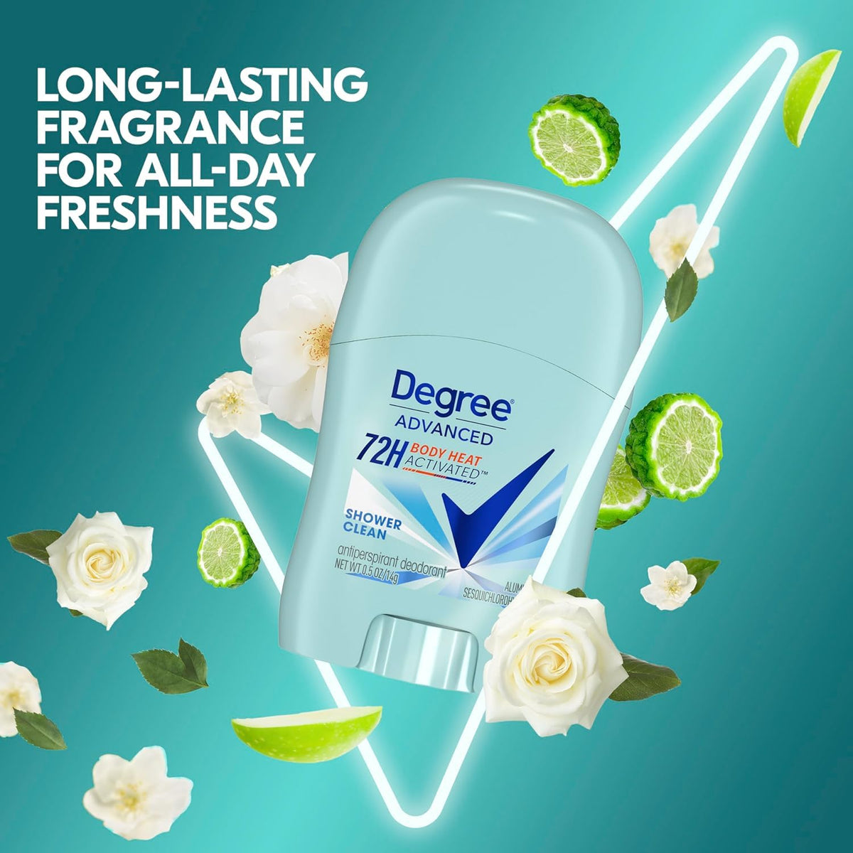 Advanced Antiperspirant Deodorant by Degree – 0.5 Ounce (Pack of 6), Pack of 6, Model PPAX1407240