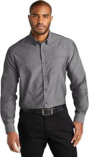 Port Authority Men's Long Sleeve Chambray Easy Care Button-Down Shirt