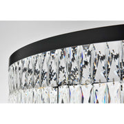 Josephine 61 Light Chandelier Black by Lighting Design – Iron and Crystal, Black