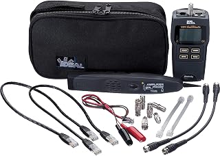 Ideal Industries Ideal Electrical 33-866 Test-Tone-Trace VDV Test Kit, Voice-Data-Video Testers for Basic Testing and Toning Applications of CAT3/5/5e/6/6a Cables and RG59/6/6 Quad,Black