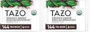 TAZO Organic Awake English Breakfast Black Tea Bags, 144 Count (Pack of 2)