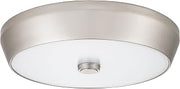 Lithonia Lighting FMDDHL 14 20830 BN M4 15-Inch 3000K LED Deep Pan Flush Mount, Brushed Nickel
