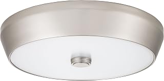 Lithonia Lighting FMDDHL 14 20830 BN M4 15-Inch 3000K LED Deep Pan Flush Mount, Brushed Nickel