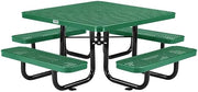 Global Industrial 46" Square Kids Picnic Table, Expanded Metal, Green
