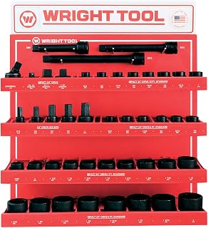Wright Tool 44 Pc. 3/4" Dr. 6 & 12 Pt. Standard Impact Sockets & Attachments