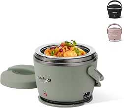 Crock Pot Lunch Warmer, Green, Stainless Steel, Easy Carry Handle, One Size