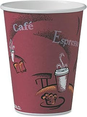DART Solo Bistro Design Hot Drink Cups, Paper, 12 oz