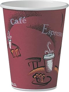 DART Solo Bistro Design Hot Drink Cups, Paper, 12 oz