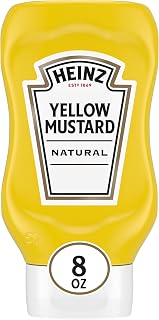 HEINZ Yellow Mustard, 8 oz Bottle